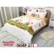 Lenjerie din finet 6 piese si cearceaf cu Elastic - NORP211 Lenjerie din finet 6 piese si cearceaf cu Elastic - NORP211