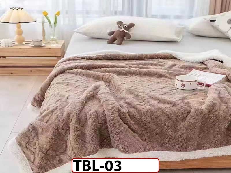 Patura Pufoasa Cocolino cu Blanita pentru pat dublu TBL03