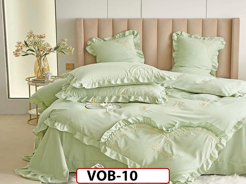 Lenjerie DELUXE din Bumbac Finetat cu volanase - VOB10