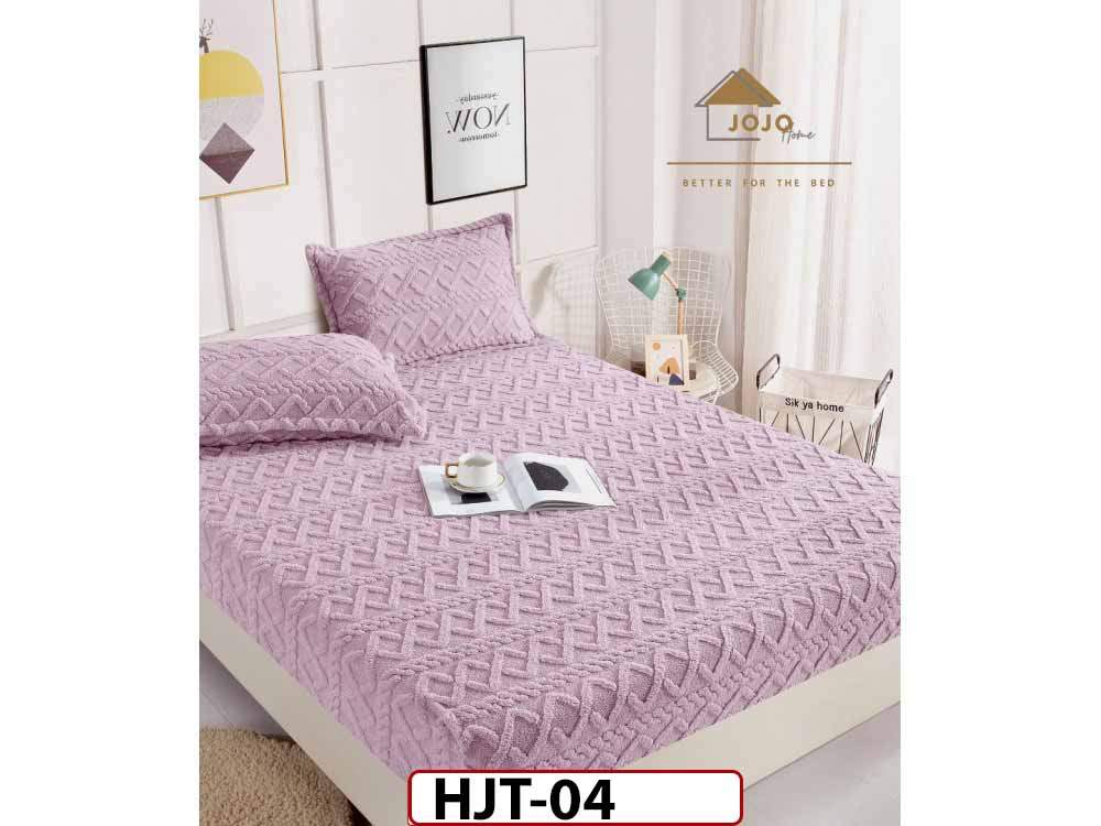 Husa Saltea Tip Tricotaj + 2 Fete de Perne - 180x200 - cocolino - HJT04