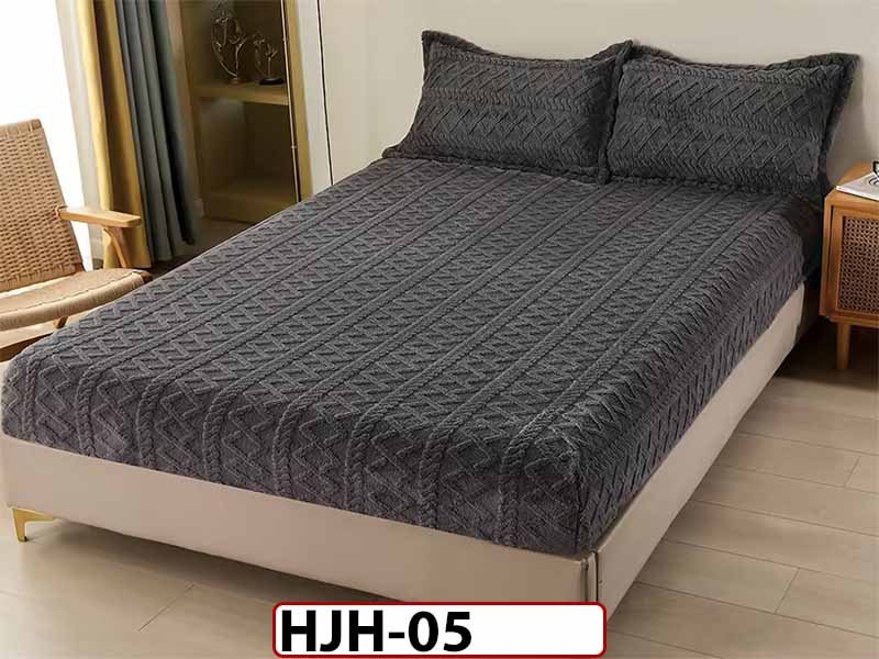 Husa Saltea Tip Tricotaj + 2 Fete de Perne - 180x200 - cocolino - HJH05