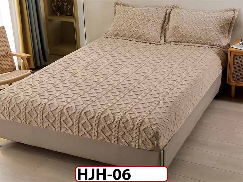 Husa Saltea Tip Tricotaj + 2 Fete de Perne - 180x200 - cocolino - HJH06