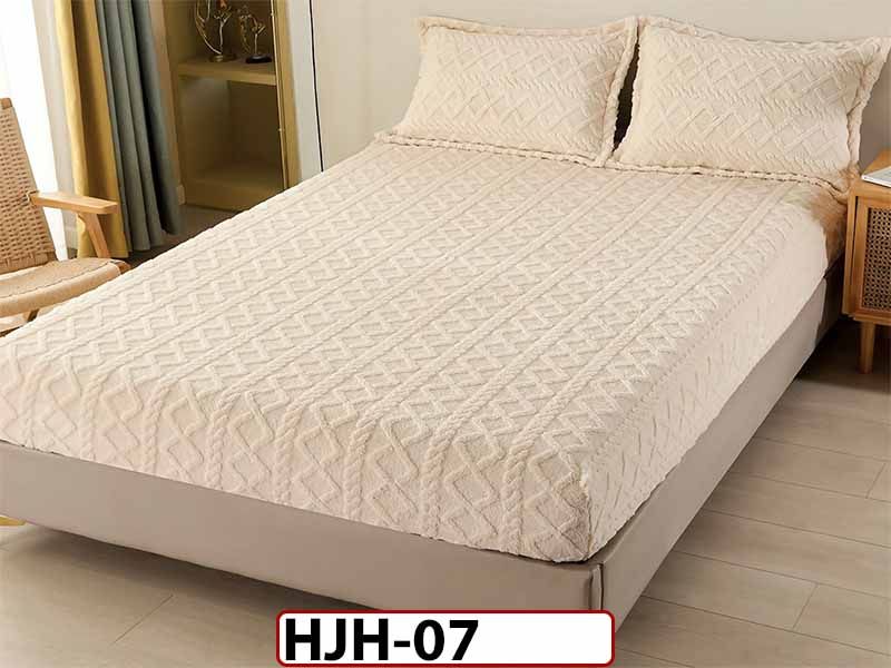 Husa Saltea Tip Tricotaj + 2 Fete de Perne - 180x200 - cocolino - HJH07