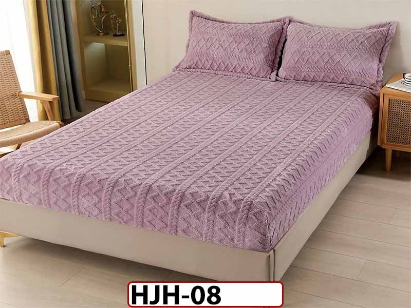 Husa Saltea Tip Tricotaj + 2 Fete de Perne - 180x200 - cocolino - HJH08