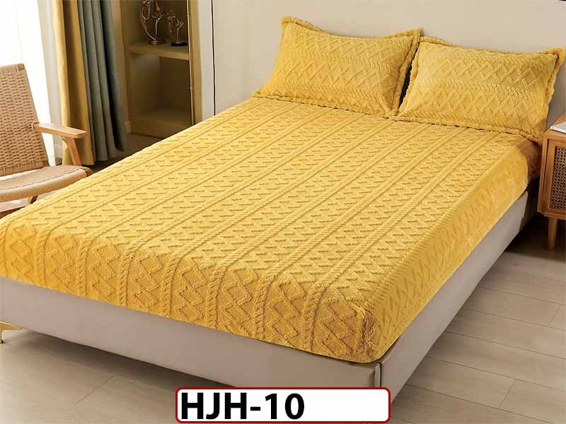 Husa Saltea Tip Tricotaj + 2 Fete de Perne - 180x200 - cocolino - HJH10