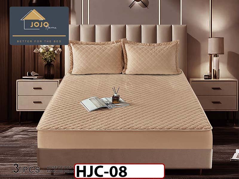 Husa matlasata tip topper din catifea 180x200 - Pat 2 Persoane - HJC08