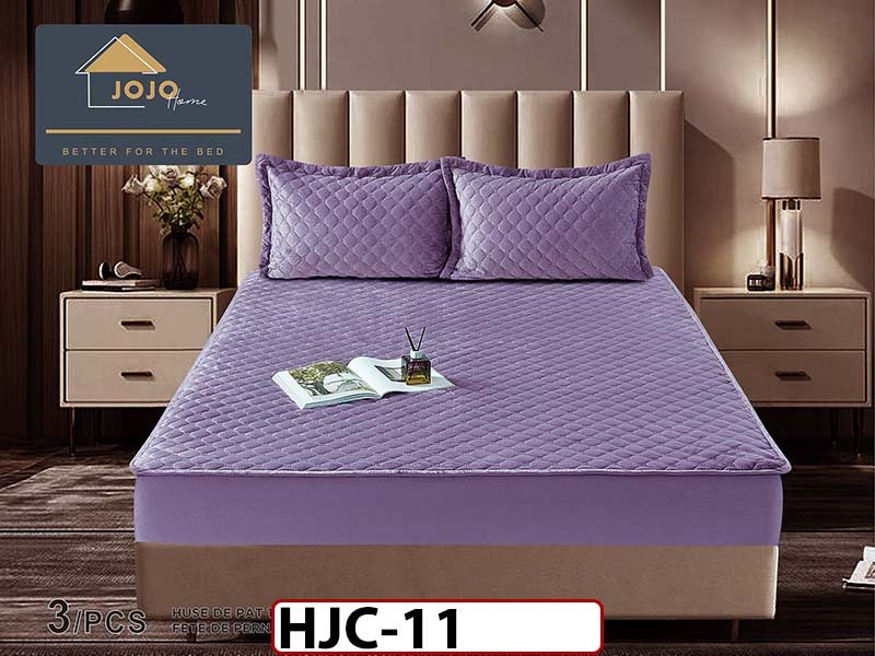 Husa matlasata tip topper din catifea 180x200 - Pat 2 Persoane - HJC11