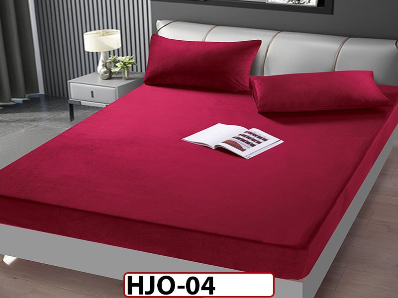 Husa de Pat din Catifea + 2 Fete de Perne - Saltea 180x200 - Pat 2 Persoane - HJO04