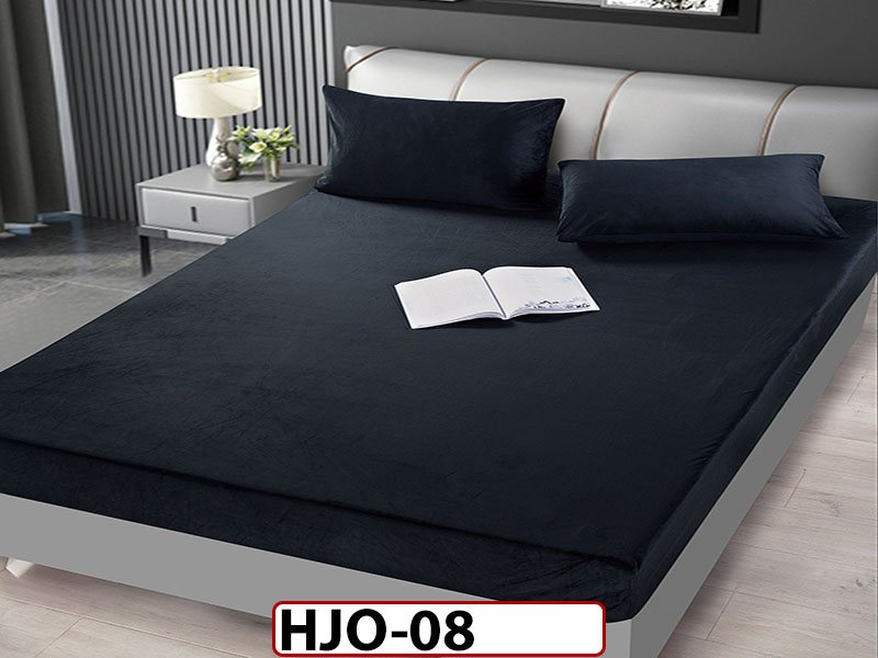 Husa de Pat din Catifea + 2 Fete de Perne - Saltea 180x200 - Pat 2 Persoane - HJO08