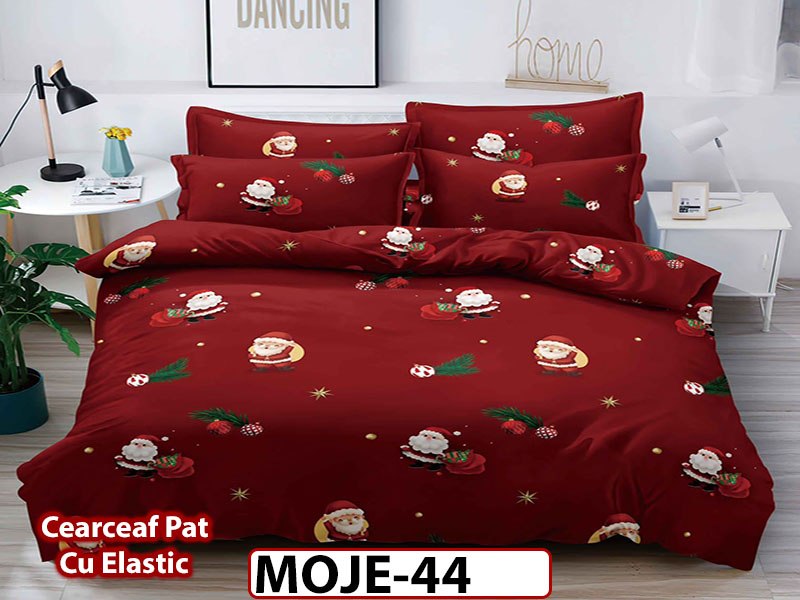 Lenjerie din finet 6 piese si cearceaf cu elastic - MOJE44