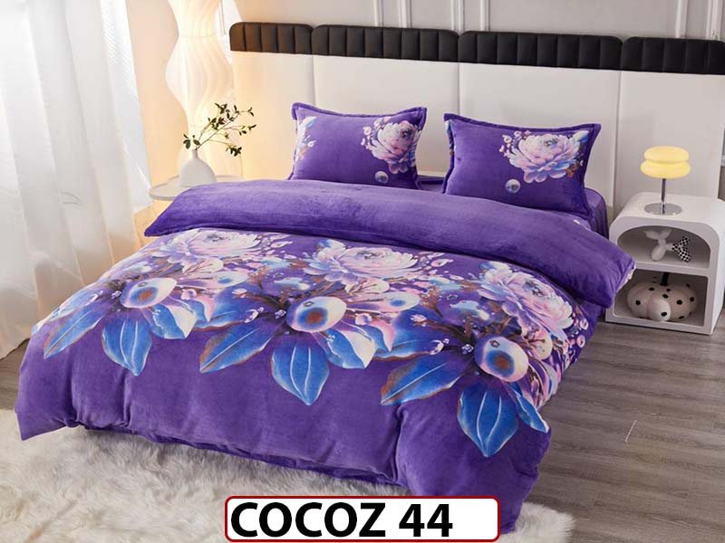 Lenjerie De Pat COCOLINO de 2 Persoane cu 4 piese - COCOZ44