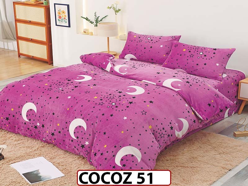 Lenjerie De Pat COCOLINO de 2 Persoane cu 4 piese - COCOZ51