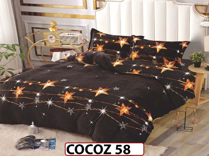 Lenjerie De Pat COCOLINO de 2 Persoane cu 4 piese - COCOZ58