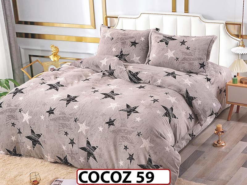 Lenjerie De Pat COCOLINO de 2 Persoane cu 4 piese - COCOZ59