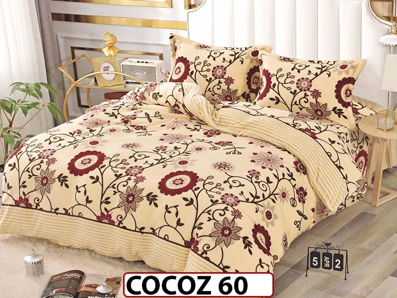 Lenjerie De Pat COCOLINO de 2 Persoane cu 4 piese - COCOZ60