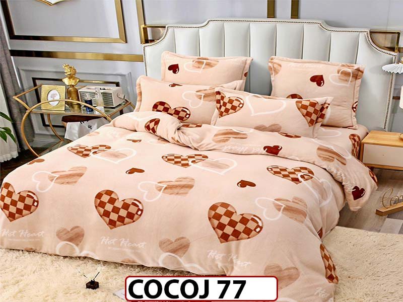 Lenjerie De Pat COCOLINO de 2 Persoane cu 6 piese - COCOJ 77