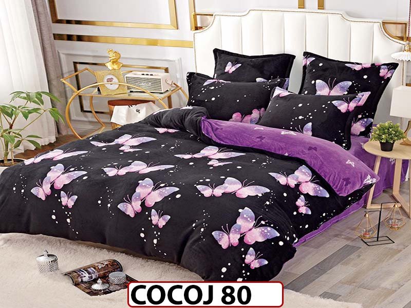 Lenjerie De Pat COCOLINO de 2 Persoane cu 6 piese - COCOJ 80