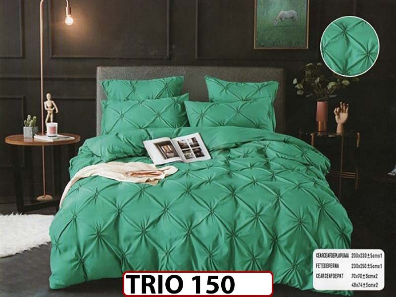 Lenjerie din finet cu pliuri 6 piese - TRIO150