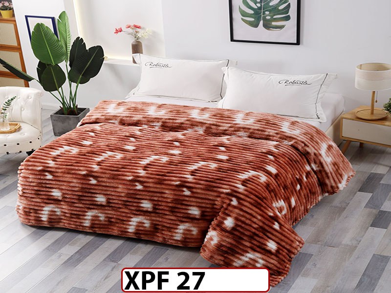 Patura Pufoasa Cocolino groasa uni pentru pat dublu 200x230cm - XPF27