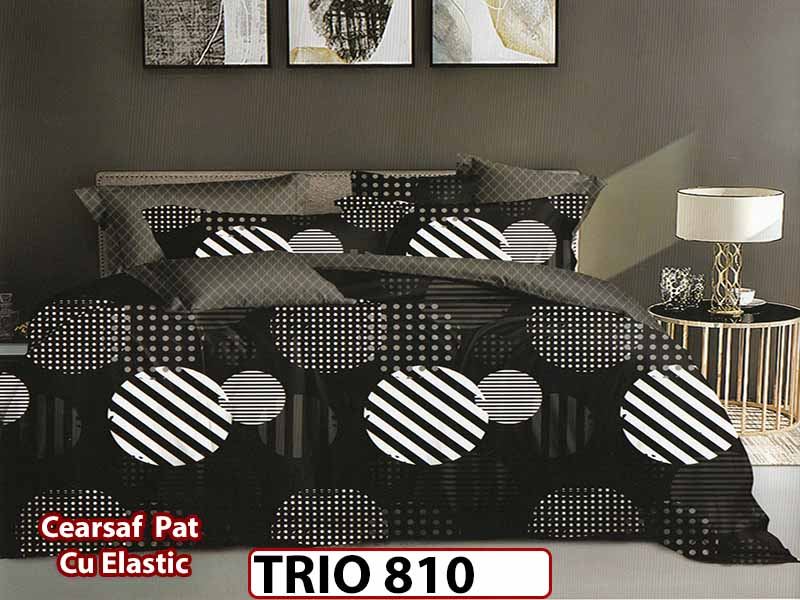 Lenjerie din finet 6 piese cearceaf cu elastic - TRIO810