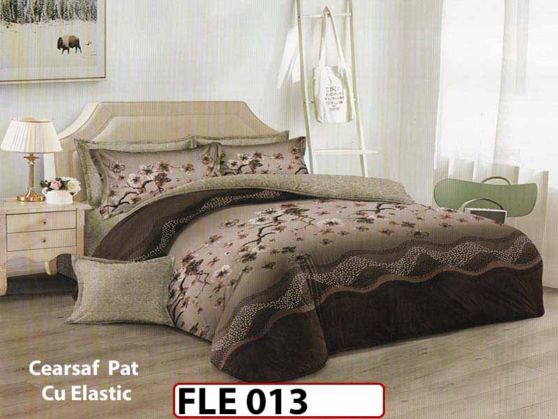 Lenjerie din finet 6 piese si cearceaf cu elastic - FLE013