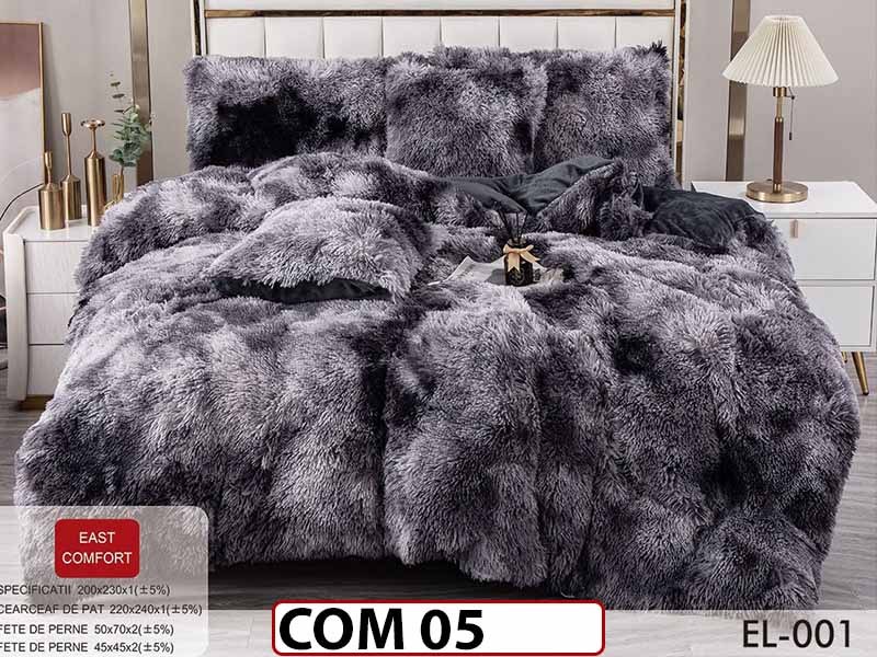 Lenjerie Cocolino Fluffy Pufoasa cu 6 piese - COM05