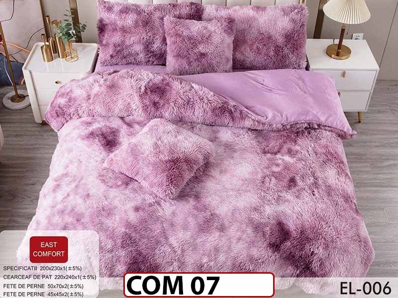 Lenjerie Cocolino Fluffy Pufoasa cu 6 piese - COM07