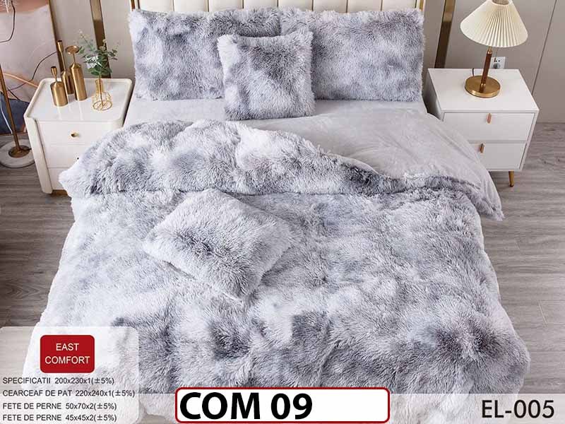 Lenjerie Cocolino Fluffy Pufoasa cu 6 piese - COM09