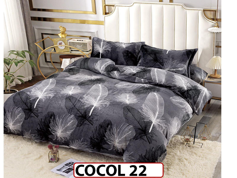 Lenjerie De Pat COCOLINO de 2 Persoane cu 4 piese - COCOL22