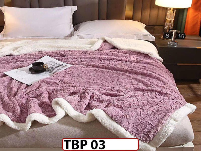 Patura Pufoasa Cocolino cu Blanita pentru pat dublu TBP03