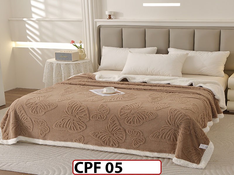 Patura Pufoasa Cocolino cu Blanita cu Fermoar CPF05