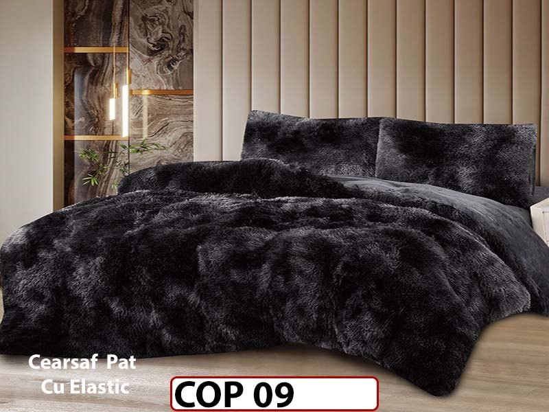 Lenjerie Cocolino Fluffy Pufoasa Cearsaf cu Elastic din 4 piese - COP09