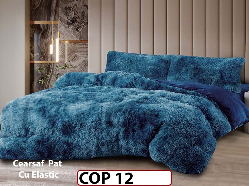 Lenjerie Cocolino Fluffy Pufoasa Cearsaf cu Elastic din 4 piese - COP12