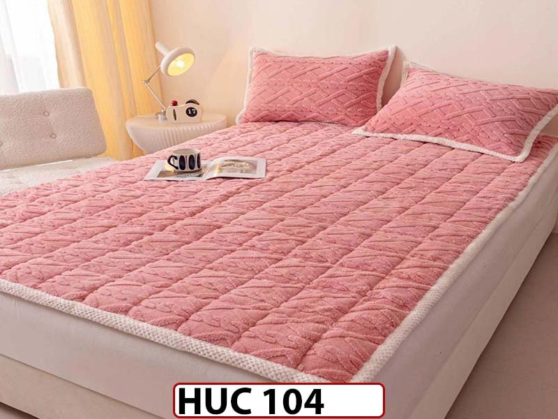 Husa / topper model tricotat + 2 Fete de Perne 180x200 - Pat 2 Persoane - HUC104