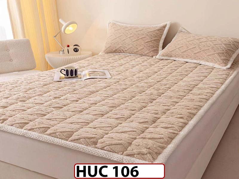 Husa / topper model tricotat + 2 Fete de Perne 180x200 - Pat 2 Persoane - HUC106