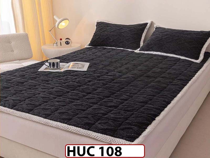 Husa / topper model tricotat + 2 Fete de Perne 180x200 - Pat 2 Persoane - HUC108