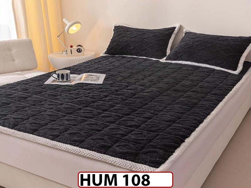 Husa / topper model tricotat + 2 Fete de Perne - Saltea 140x200- HUM108