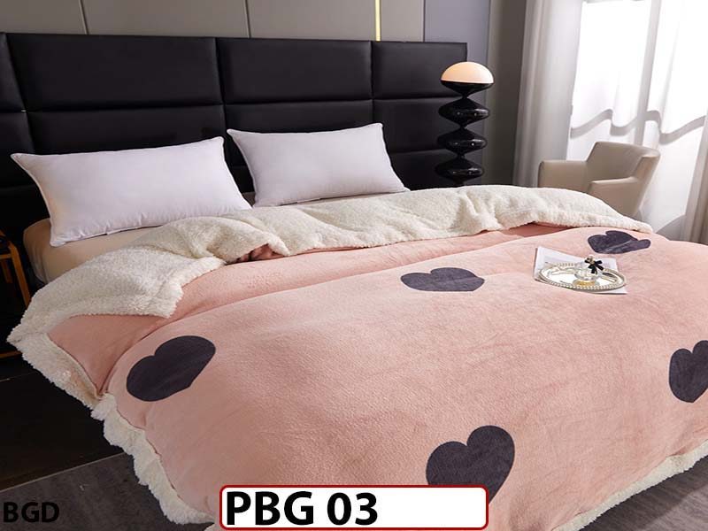 Patura Pufoasa Cocolino cu Blanita pentru pat dublu PBG03