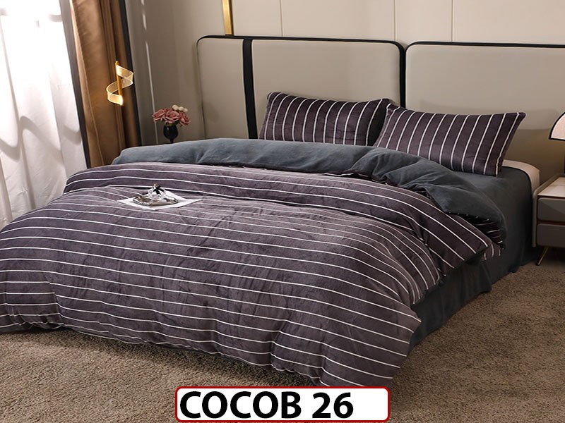 Lenjerie De Pat Cocolino de 2 Persoane cu 4 piese - COCOB26