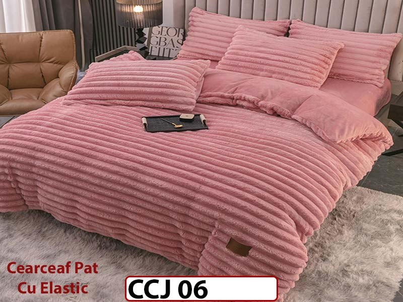 Lenjerie De Pat Cocolino, 4 piese cu cearceaf elastic- CCJ06