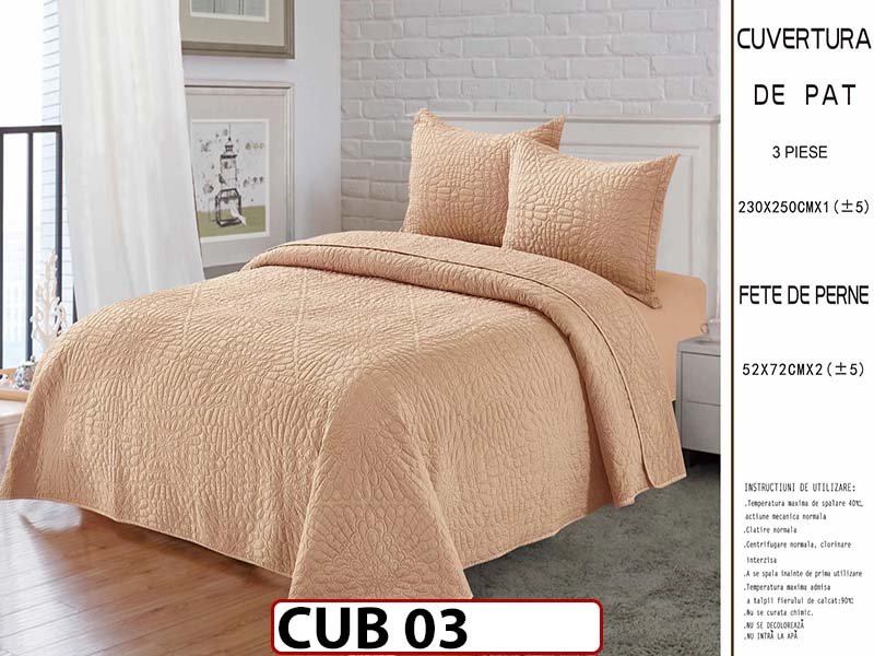 Cuvertura cu 3 piese din In - CUB03