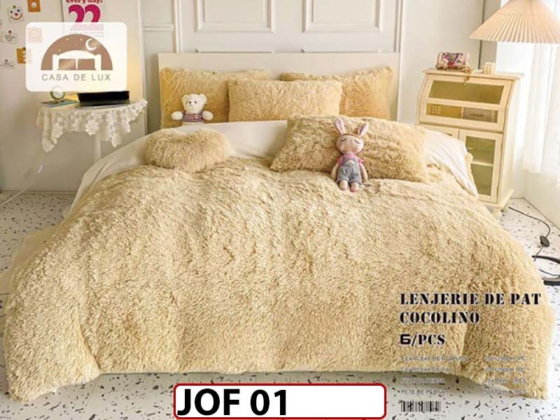 Lenjerie cocolino fluffy 6 piese - JOF01