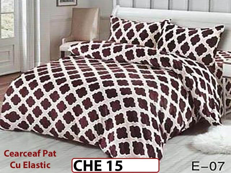 Lenjerie  cocolino  4 piese cu Cearceaf Elastic - CHE15