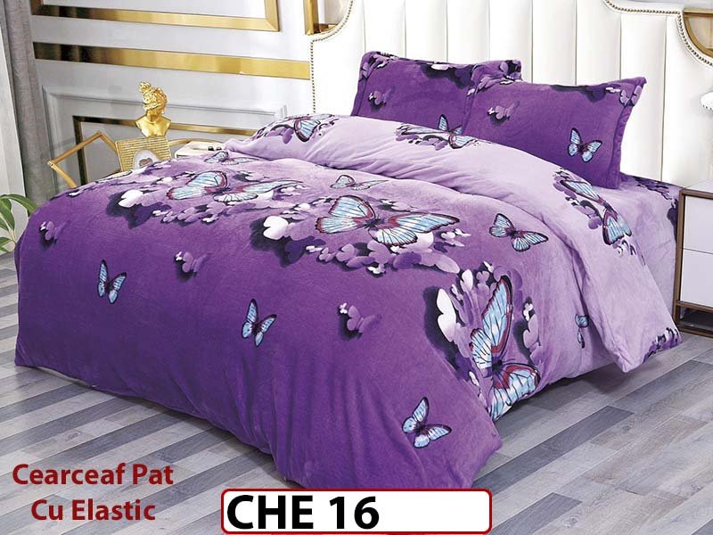 Lenjerie  cocolino  4 piese cu Cearceaf Elastic - CHE16