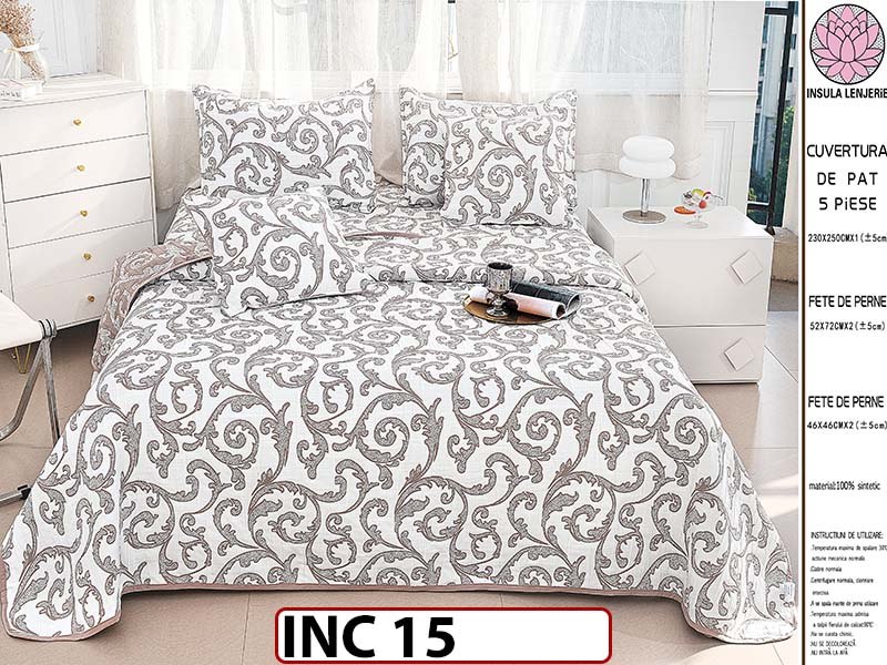 Cuvertura cu 5 piese din In - INC15