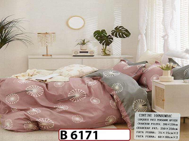 Lenjerie din bumbac 100% 6 piese - B 6171
