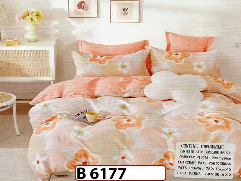 Lenjerie din bumbac 100% 6 piese - B 6177