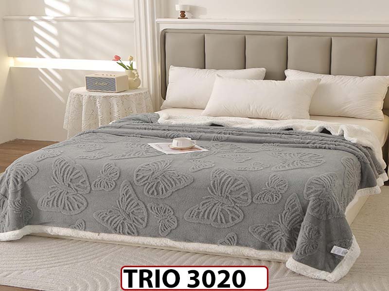 Patura Pufoasa Cocolino cu Blanita cu Fermoar - TRIO3020