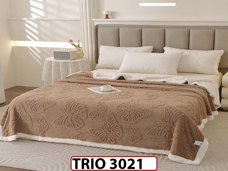 Patura Pufoasa Cocolino cu Blanita cu Fermoar - TRIO3021