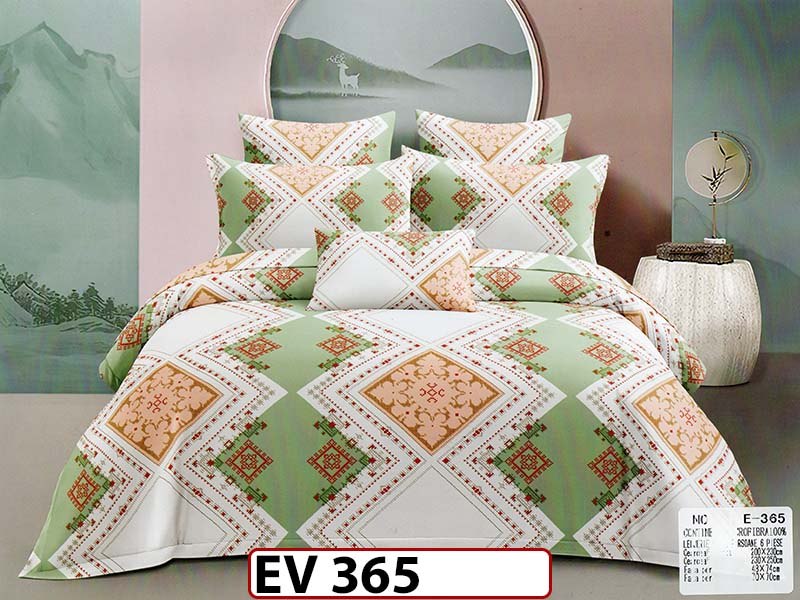 Lenjerie din bumbac Satinat 6 piese Casa New Concept - EV365